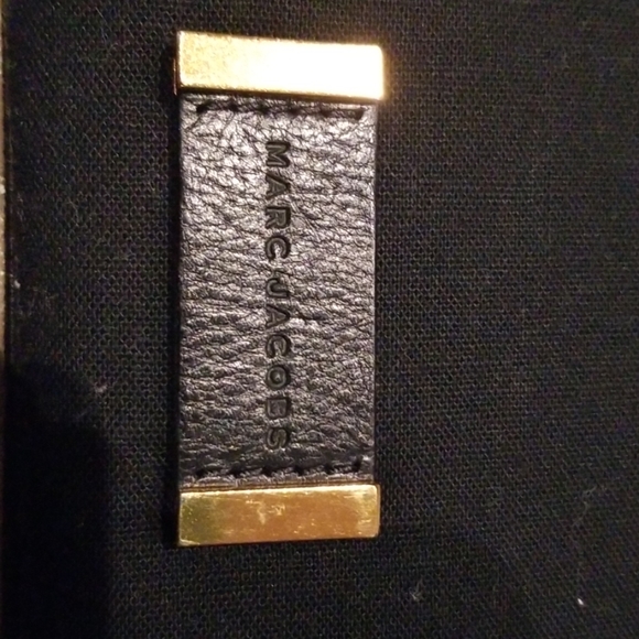 NEW Marc Jacobs black canvas leopard clutch - Picture 3 of 8